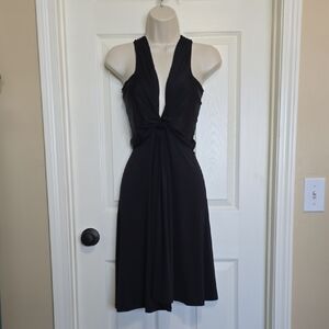 VENUS Black Backless Dress